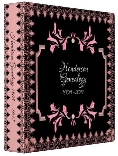 Lavender Black Family Tree Genealogy Binder Album